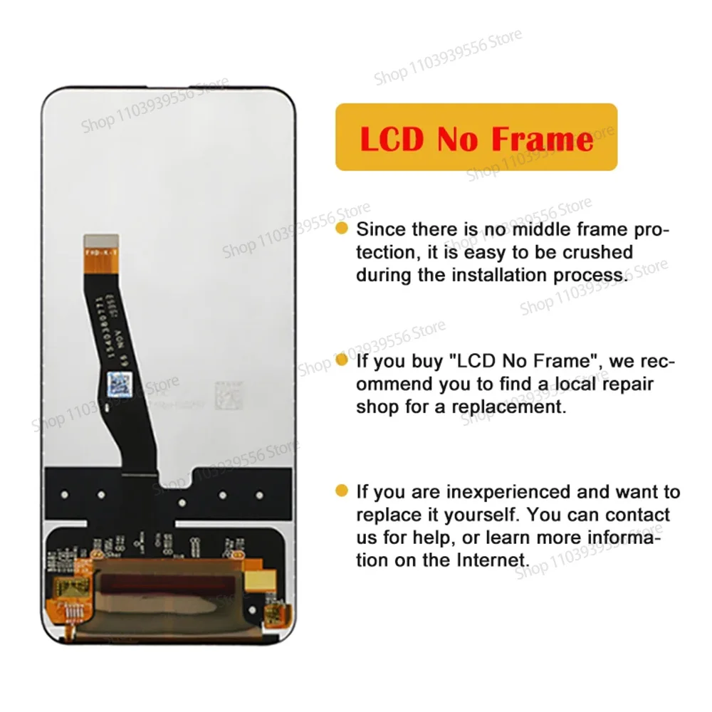 6.59\'\' Original New For Huawei Y9S Y9 s / P Smart Pro 2019 LCD High Quality LCD&Touch Screen Digitizer with frame Display Tested