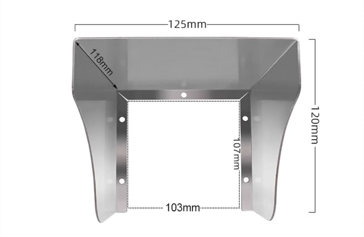 125 mm deurbelknopbehuizing waterdichte hoes regendichte behuizing regenbeschermer bescherming toegangscontrole toetsenbord kaartlezer