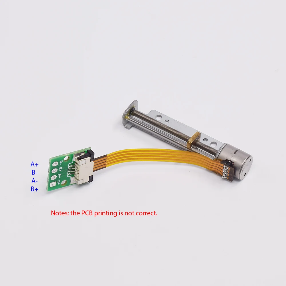 DC 5V-6V Micro Mini 8mm 2-phase 4-wire Stepping Screw Shaft Stepper Motor Position Precision Linear Actuator Screw Slider Nut