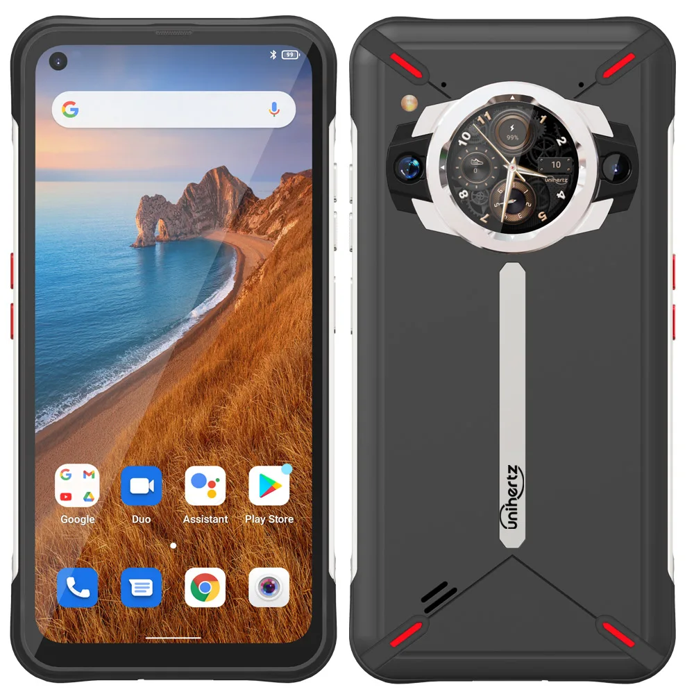 Unihertz Ticktock S Rugged 5G Smartphone 8GB 256GB Cell Phone 5200mAh Mobile Phone 64MP Camera 30W 6.53
