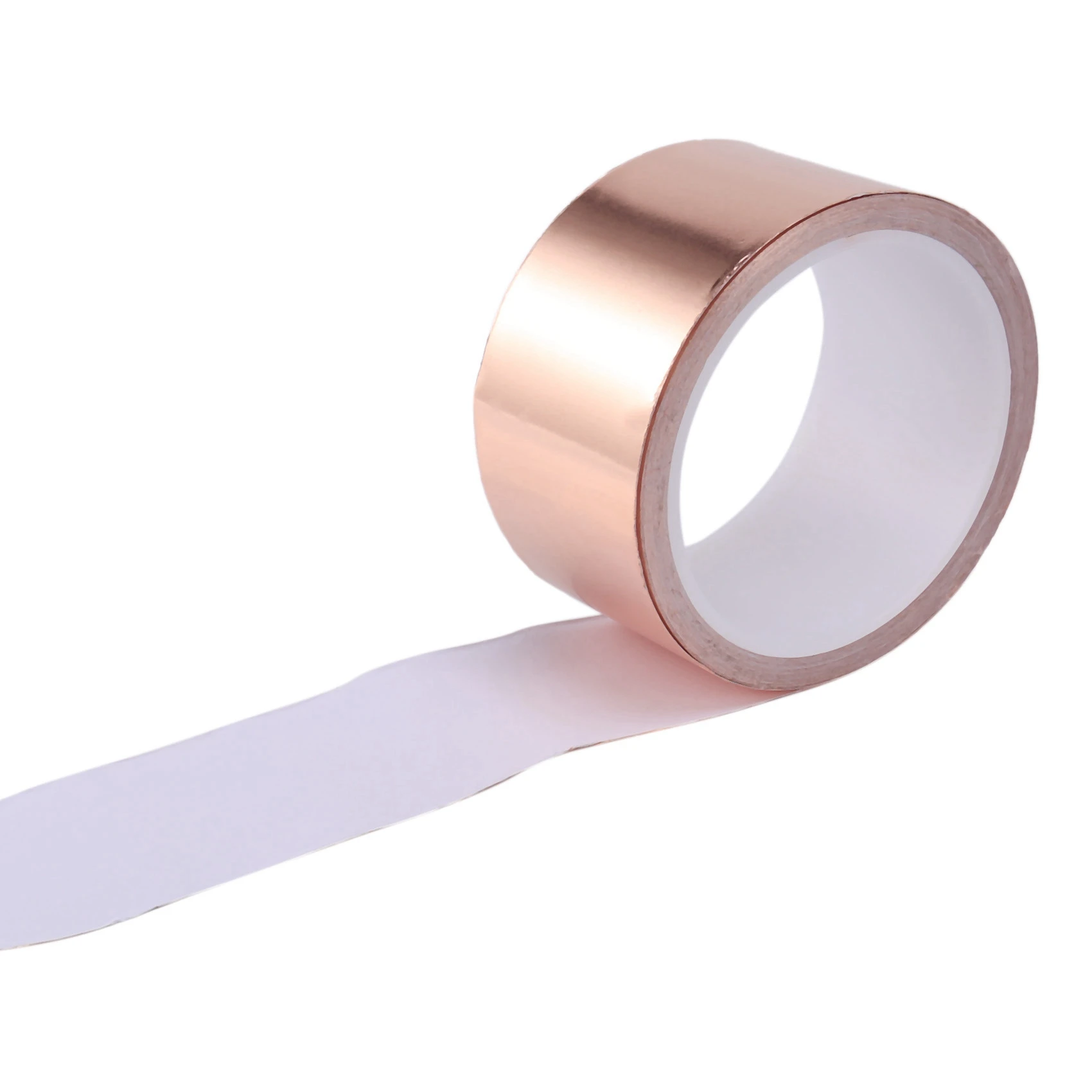 2Pcs 50Mmx10m EMI Copper Adhesive Copper Foil Copper Tape Self-Adhesive Tape Roll-[LUCK 9]