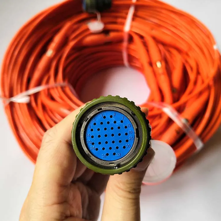 Resistivity Cable 30 Channels with Split Spring Take-out Molded Type /Geological Survey Seismic Geophone Cable