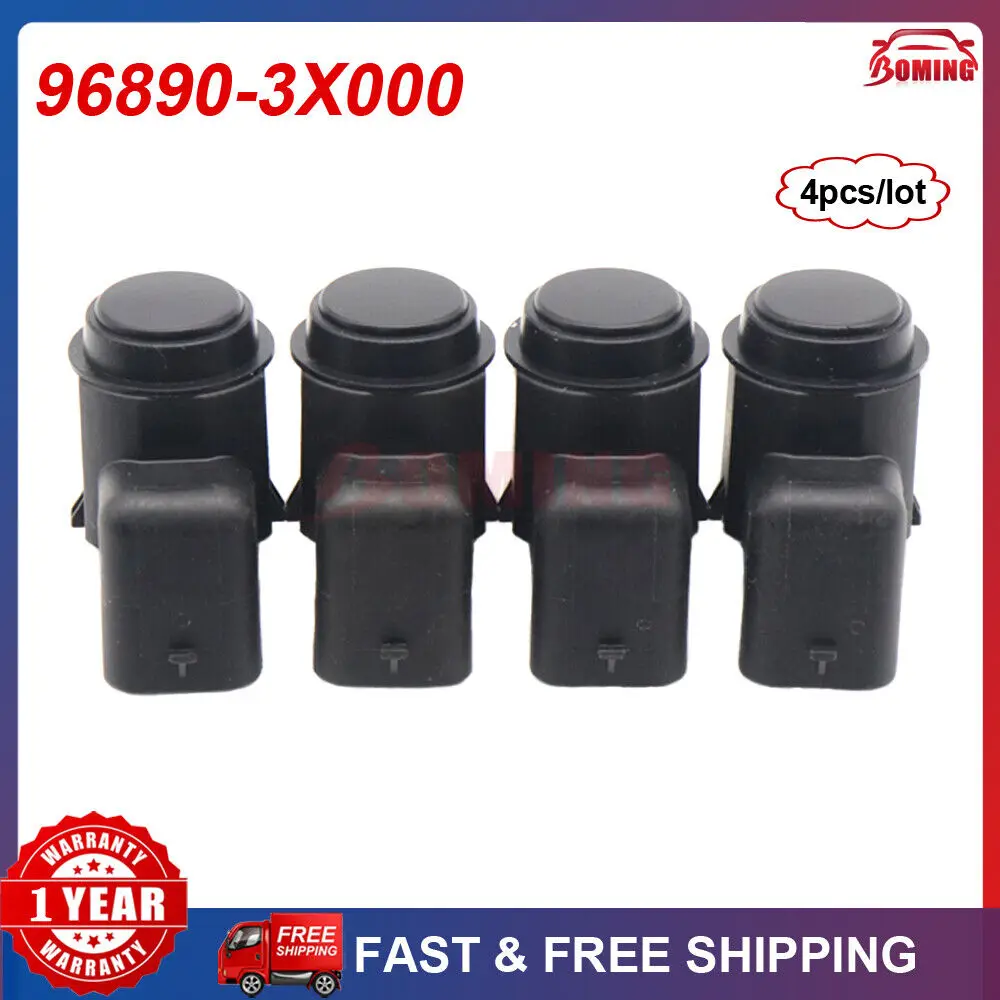 

4PCS 96890-3X000 Black PDC Parking Bumper Sensor For Hyundai Elantra MD Azera 968 968903X000 96890-A5000 95720-3U100 4MS271H7D