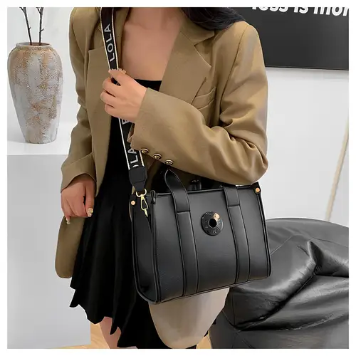 Imagen 2 del producto Bolso de mano para mujer con compartimentos, bolso grande para mujer, bolsos cruzados, bolso de trabajo para ordenador portátil, bolso para libros, bolsos tipo cartera