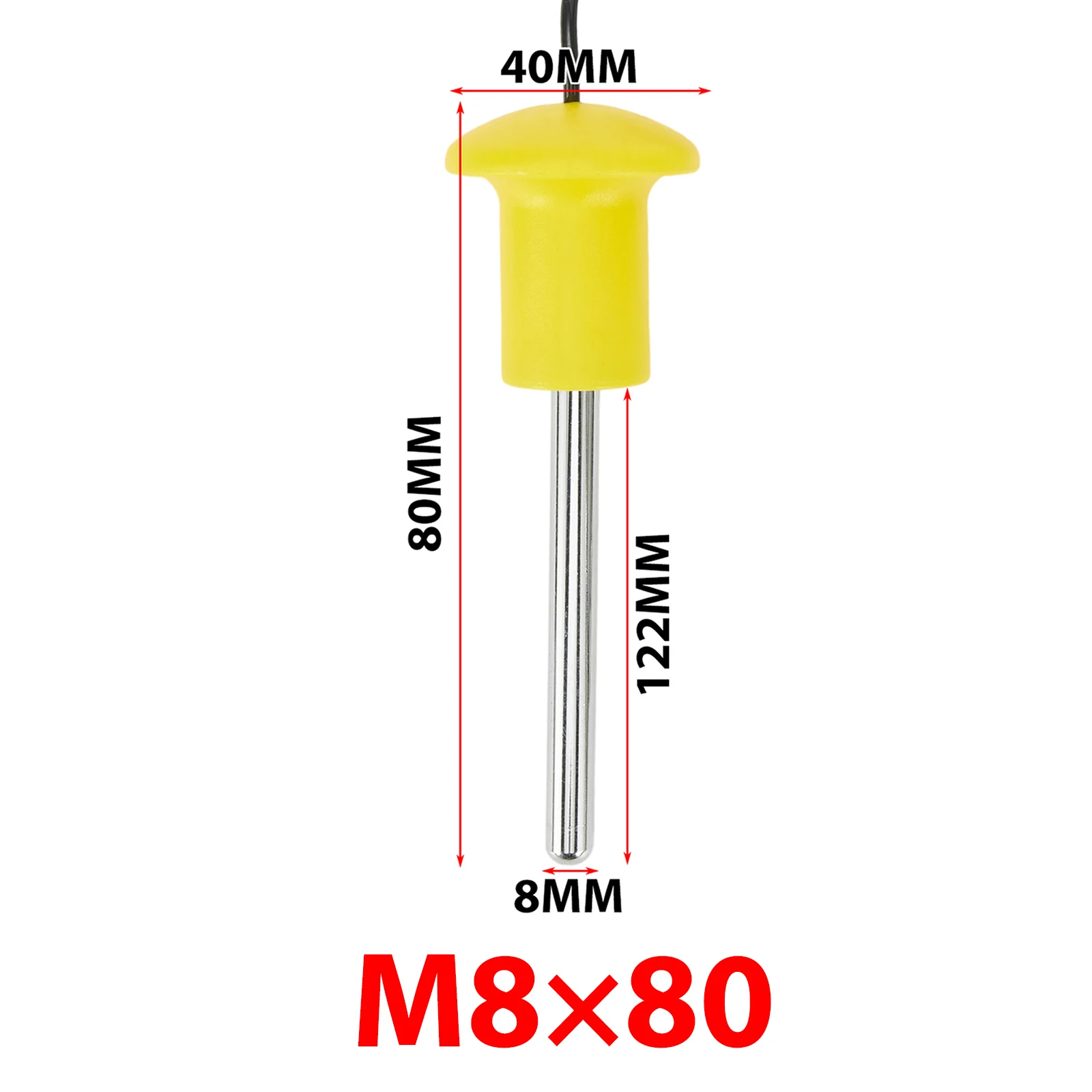Magnetic Fitness Equipment Bolts Weight Stacks Pin Gym Wire Lanyard Longer Pin Length Plastic Steel Yellow Gym Fitness Equipment image 2