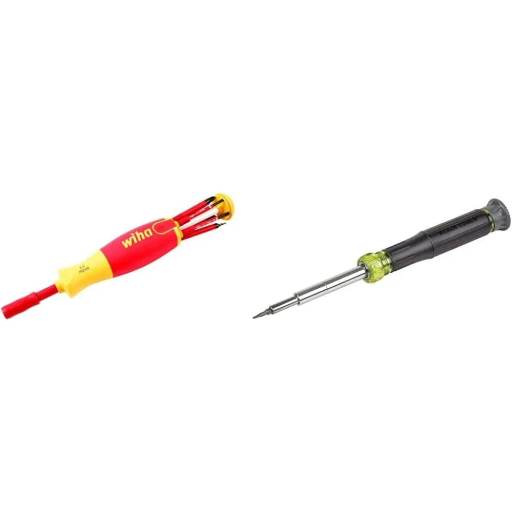 طقم سائق Slimline معزول مكون من 7 قطع مع شفرات مشقوقة وفيليبس