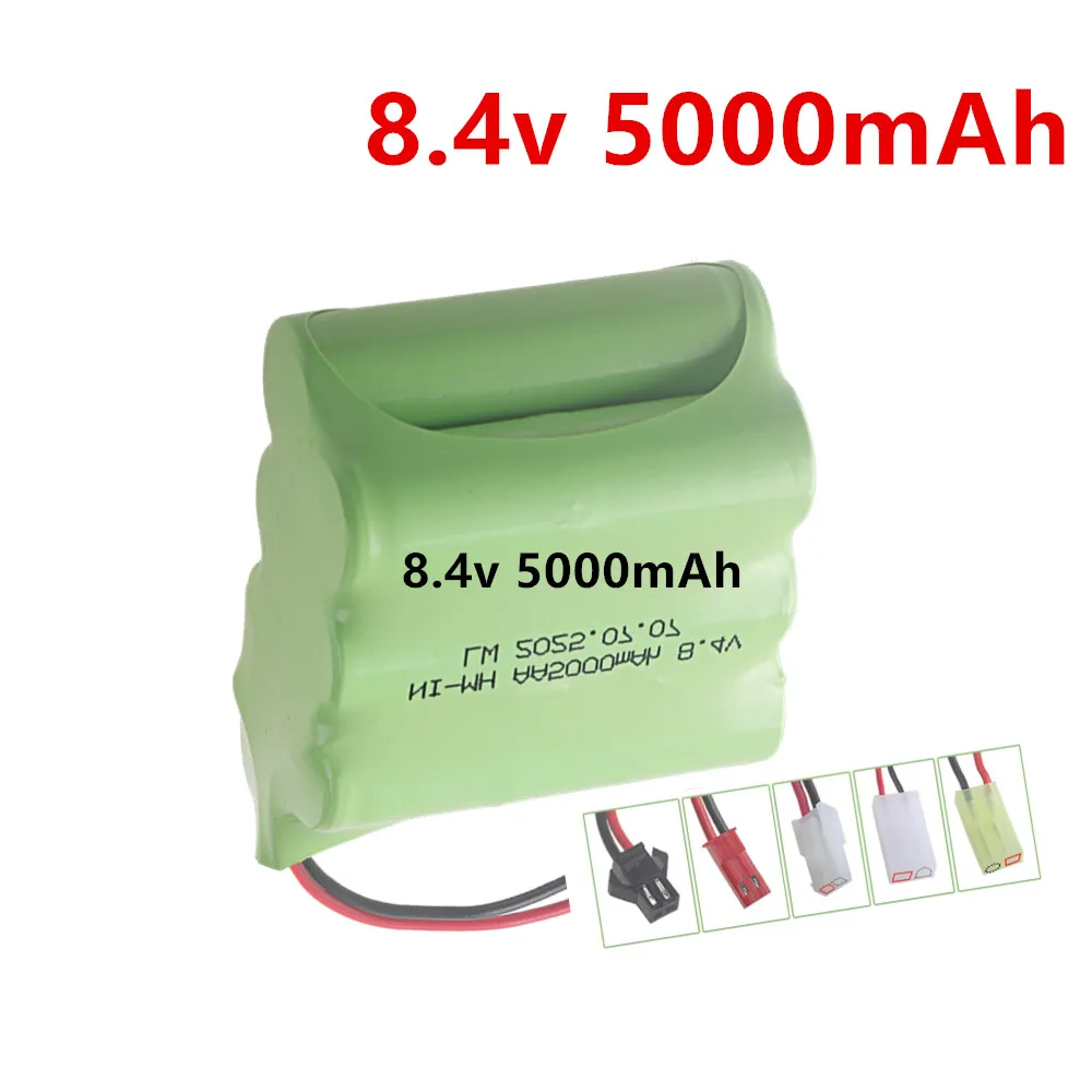 NI-MH 8.4v 5000mah AA rechargeable battery For Remote control electric toy boat car truck 8.4 V mah nimh battery SM/TAMIYA PLUG