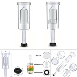 With Grommet Air Lock Exhaust Valve Fermentation Wine Beer Making Three-Piece Airlock Water Sealed Check Valve