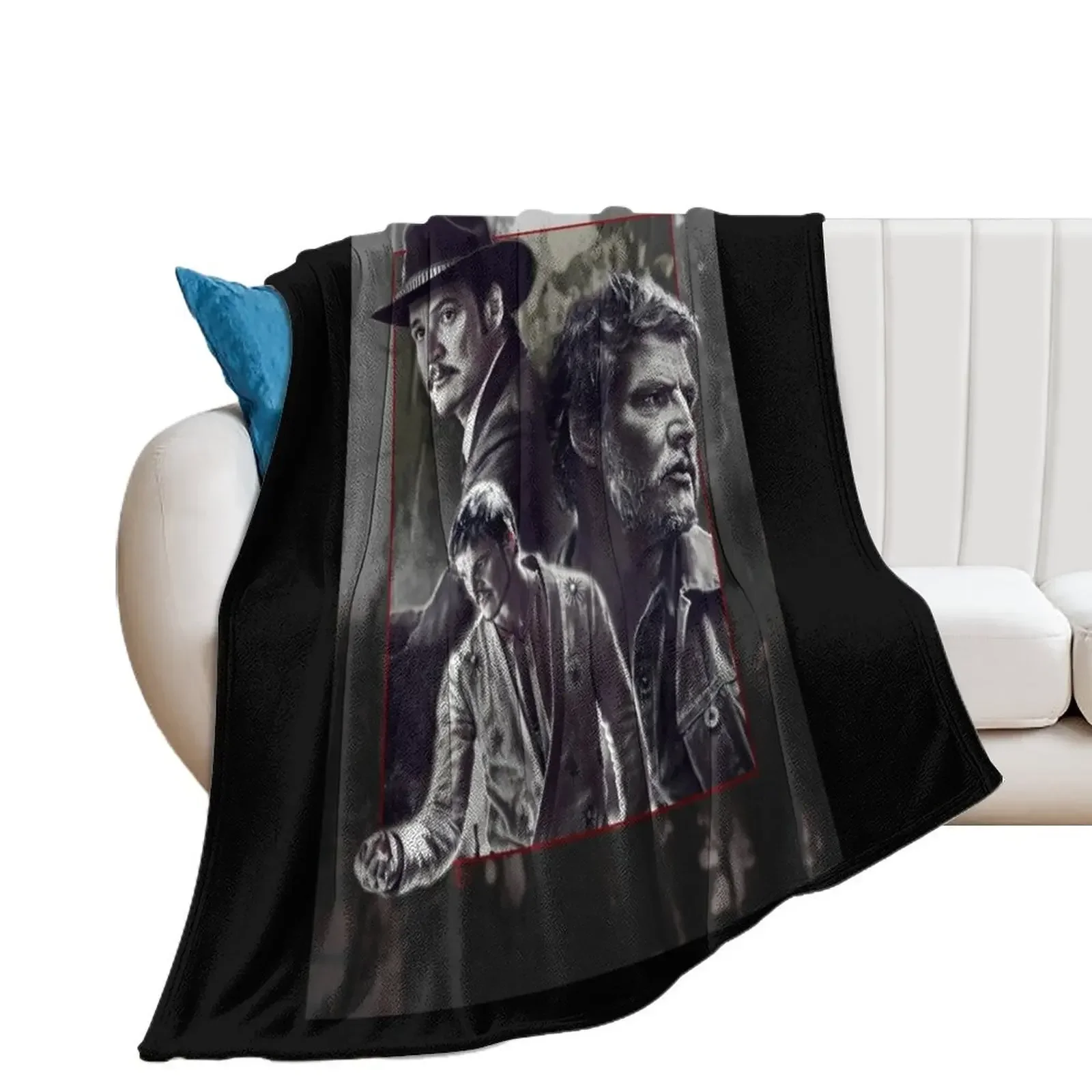 

Papi Pedro triple portrait Throw Blanket Picnic Soft Big Blankets