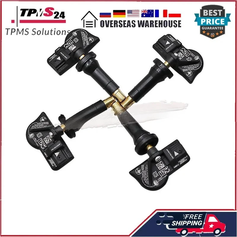 4 قطعة 68339096AB مستشعر ضغط الإطارات 433 ميجا هرتز لسيارة جيب جراند شيروكي 2021-2022 جيب جراند واجونير 2022 جيب رانجلر 2021-2022 #3