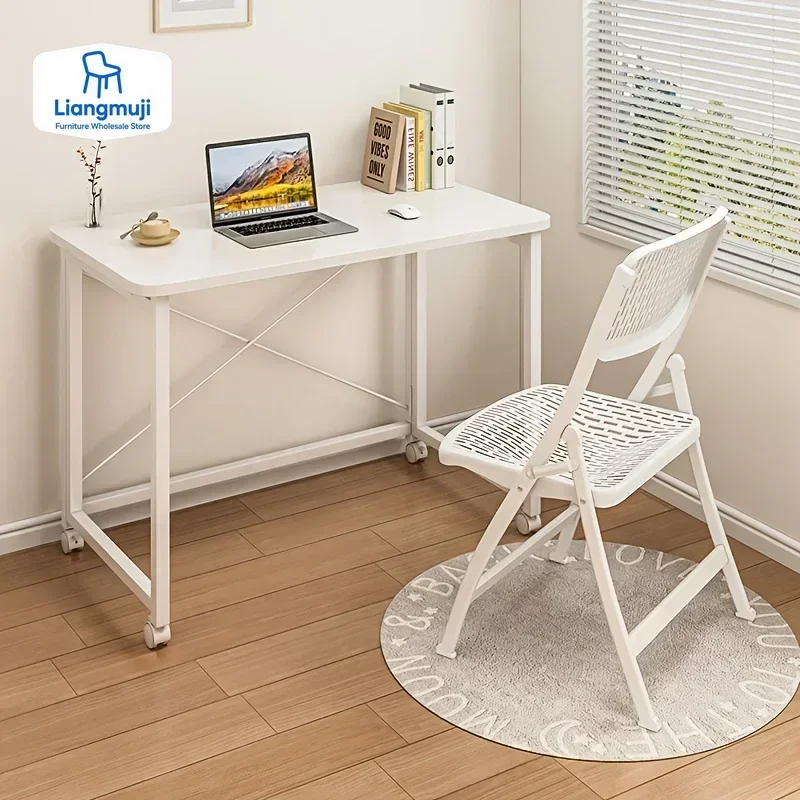 

Folding Desk, Movable Desk, Home Student Computer Study Bedroom Bedside Desk, Office Computer Mesa Gamer Standing Desk