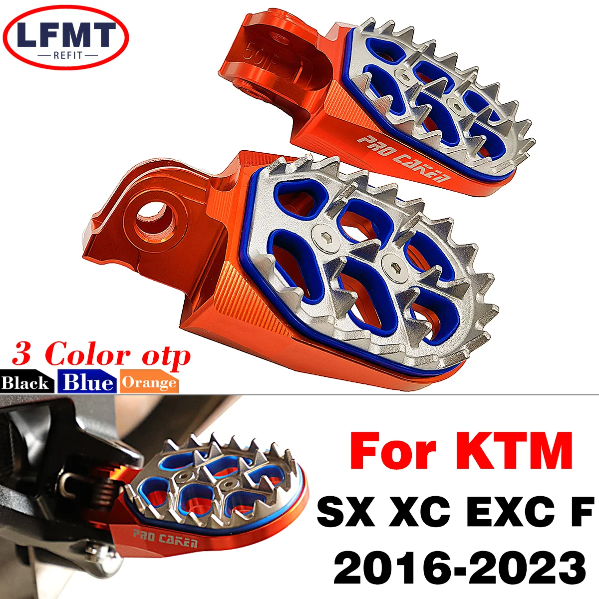 Motorcycle Foot Pegs FootRest For KTM XC EXC EXC-F SX SX-F 125-500 For Husqvarna TC FC TE FE TX FX For GasGas MC EC EX 2005-2019