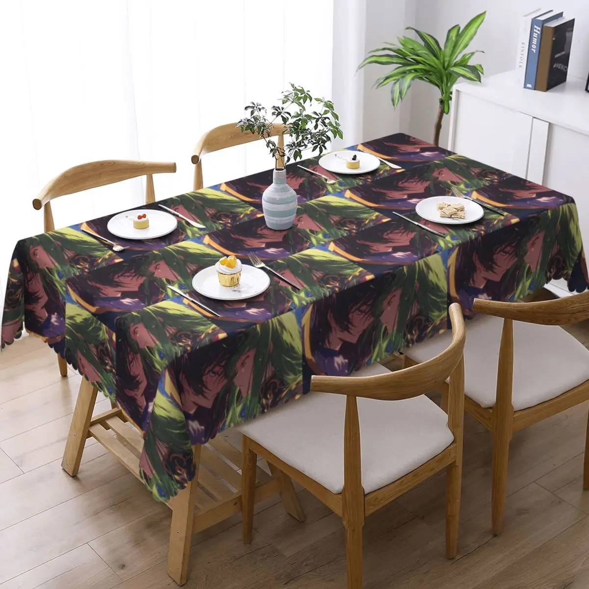 Anime Code Geass Tablecloth Restaurant Kitchen Rectangular Tablecloth Festival Party Decorations Tablecloth Outdoor Table Cover
