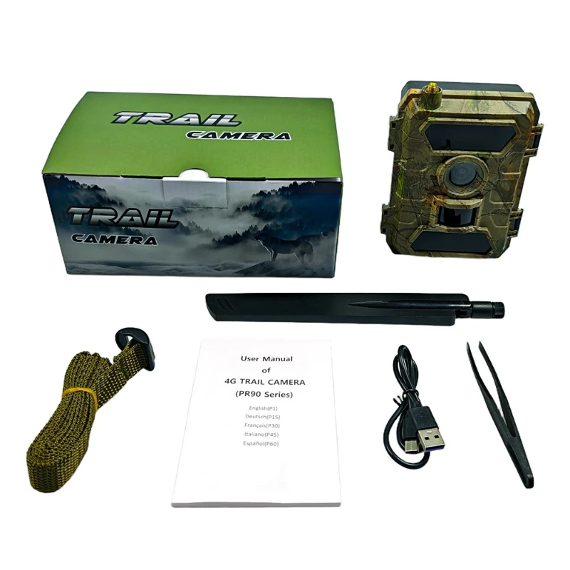 

4G High Definition Infrared Night Vision Outdoor Waterproof Surveillance Camera Camouflage Hunting Camera Mobile APP Connection