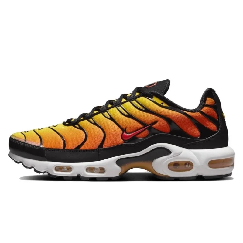 Nike Air Max Plus TN Sunset Orange White Classic Outdoor Jogging Walking Sports Shoe Trainers Sneakers Women Men Running Shoes