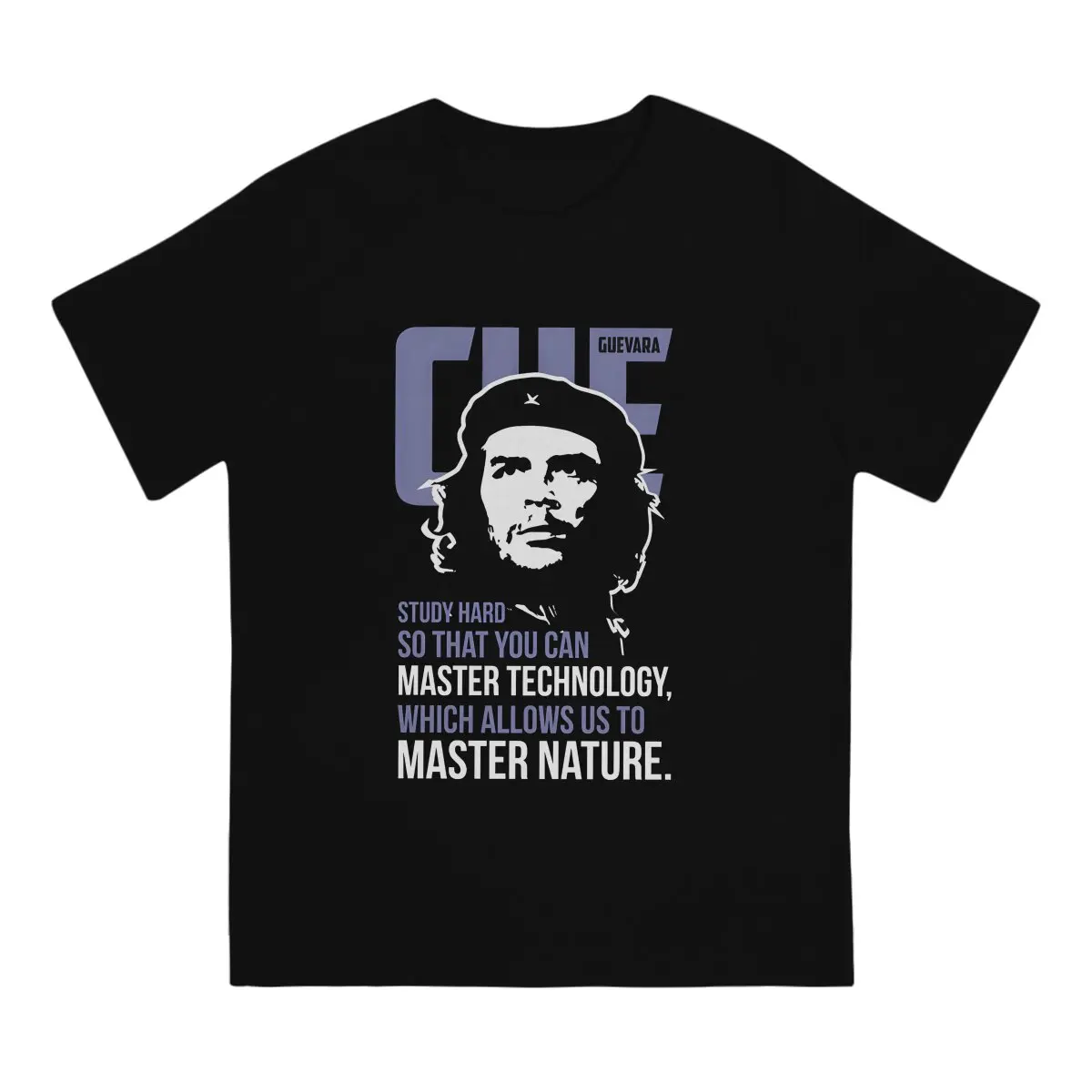 Revolution Quote With T-Shirt for Men Che Guevara Leisure 100% Cotton Tees Round Neck Short Sleeve T Shirts Summer Clothing