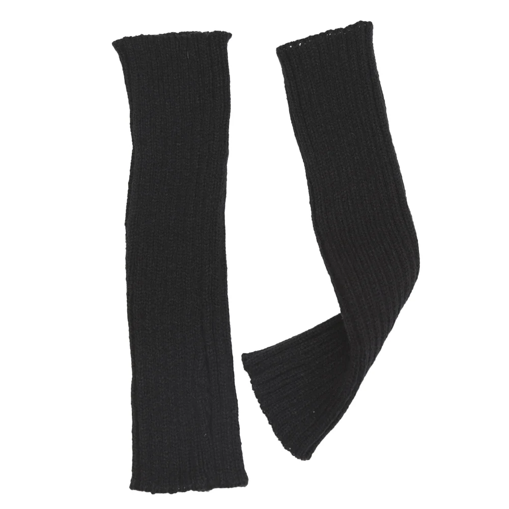 30cm Fingerless Gloves Women Mitten Winter Arm Warmer Knitted Arm Sleeve Fine Casual Soft Girls Goth Clothes Punk Gothic Gloves