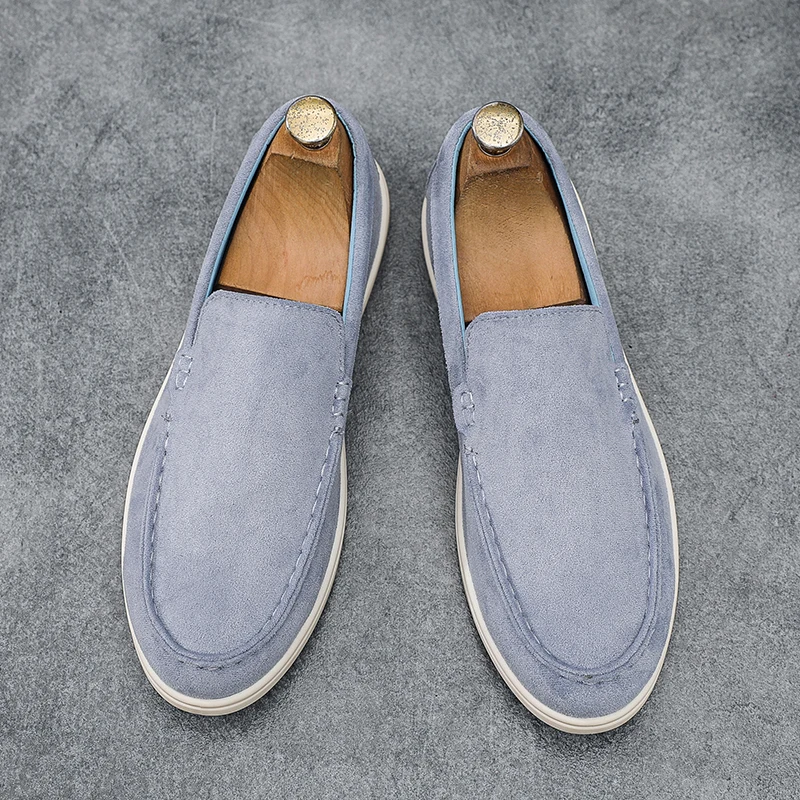 

2026 Мужские лоферы в британском стиле ретро, повседневная обувь без шнуровки, универсальная обувь для ленивых