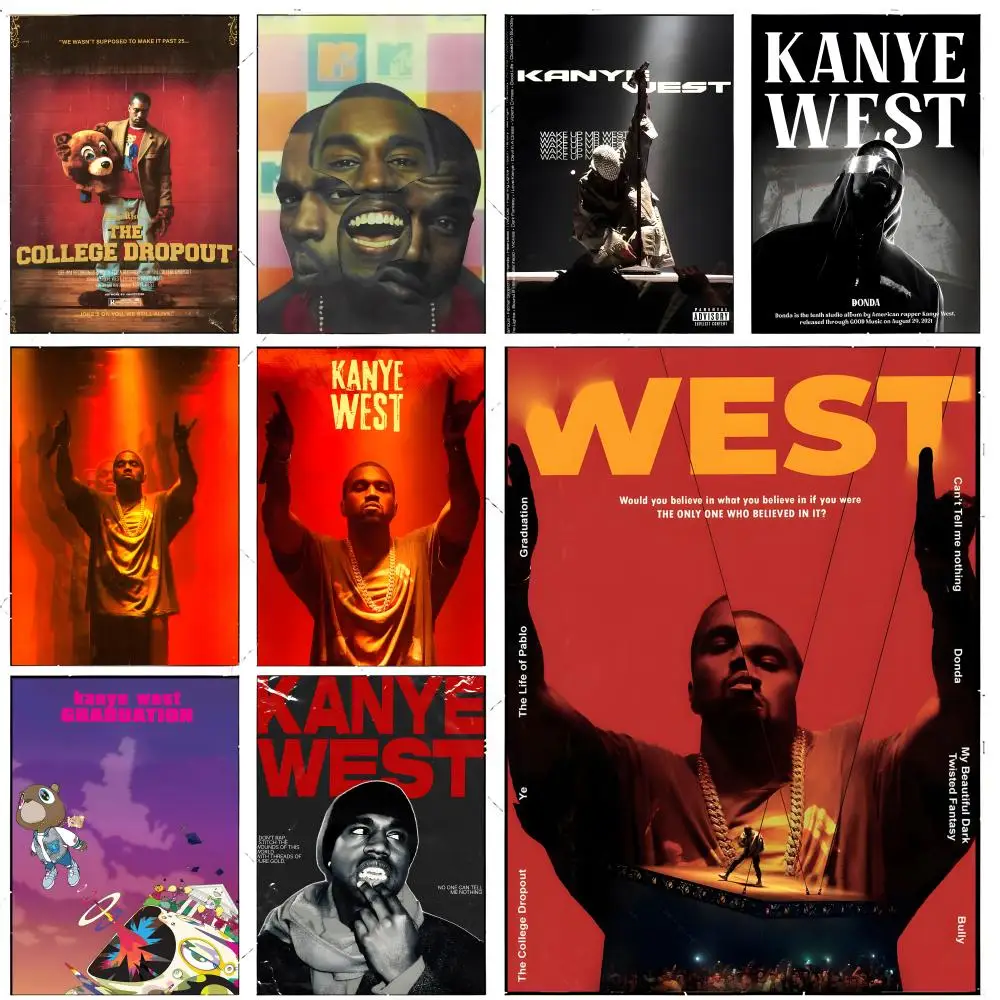 Hip Hop Producer K-Kanye West Poster Premium Decor Art & Gift for Household Lounge Home Ornaments