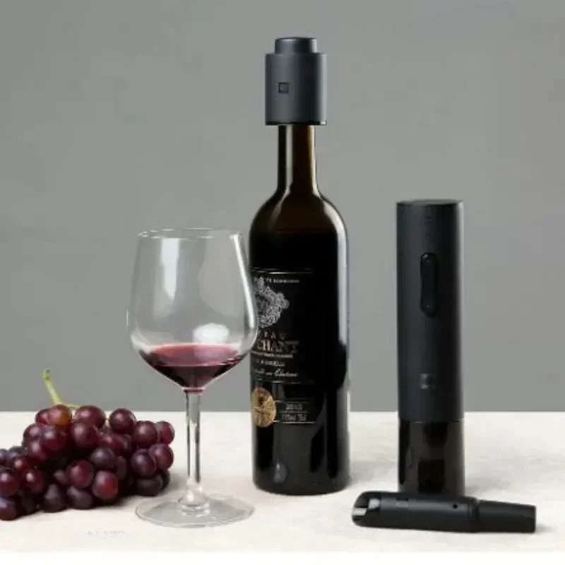 Xiaomi Huohou Automatic Red Wine Bottle Opener Cap Stopper Fast Decanter Electric Corkscrew Foil Cutter Tool Kitchen Accessories