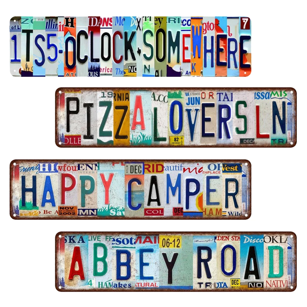 Vintage Metal Wall Sign, Funny Abbey Road Sign, for Home, Bar, Outdoor, Tin Signs 420 Time, 4 X 16 Inches, Room Decor WY301