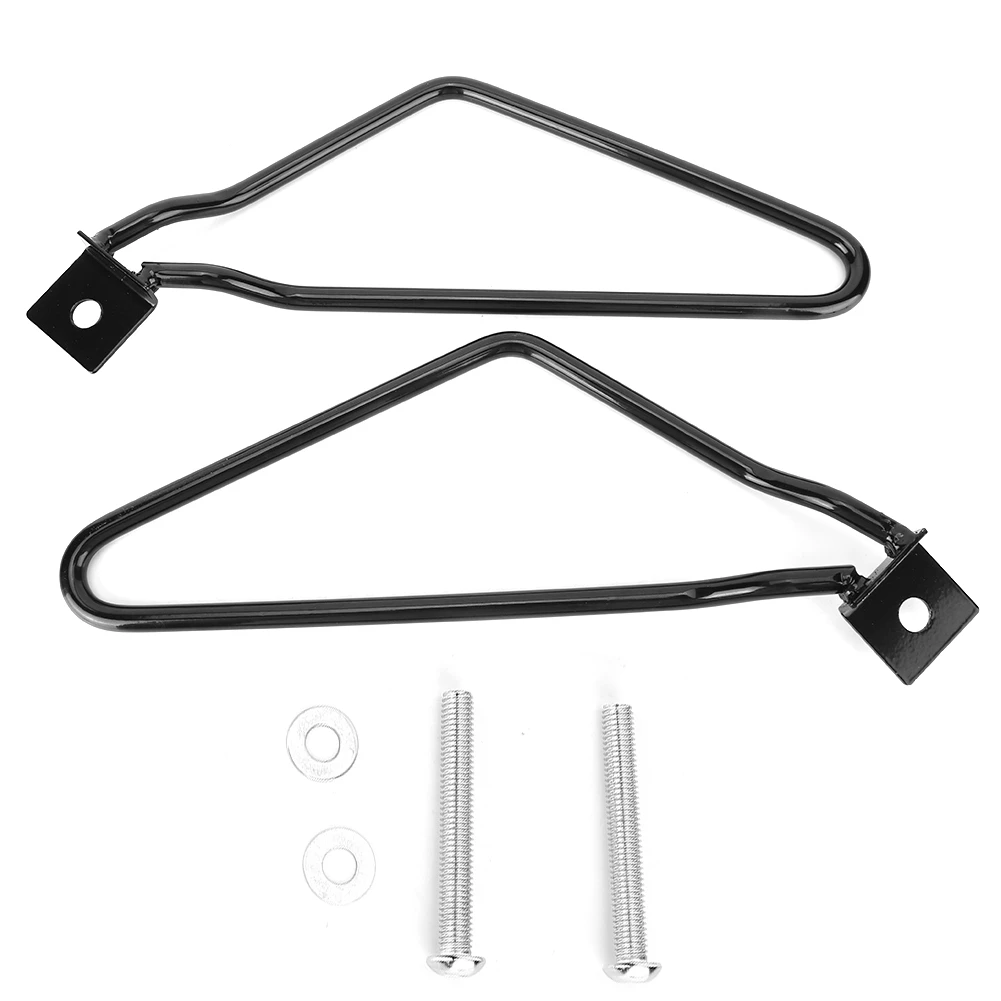 Universal Motorcycle Iron Saddlebag Mount Brackets Support Accessories