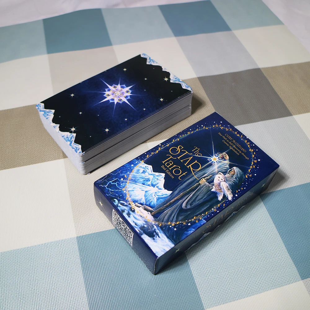 Star Tarot Cards.Tarot Cards for Beginners with PDF Guidebook Full English Read Fate Deck Board Game