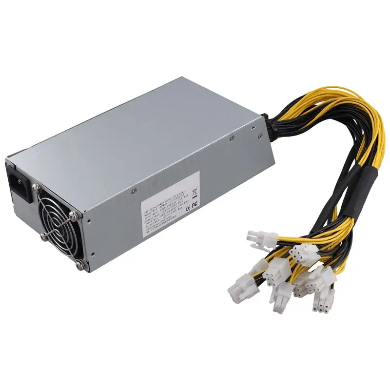 AU61-For Bitmain Antminer For Goldshell Ant Compatible For BITMAIN APW3+ -12-1600W PSU Power Supply Mining AC-DC