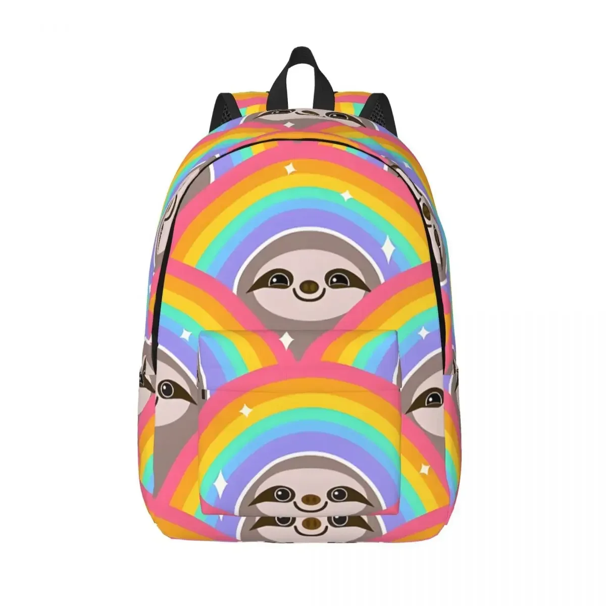 

Camping Happy Rainbow Multi Compartment Classic Sloth Laptop Bag Unisex Rucksack Birthday