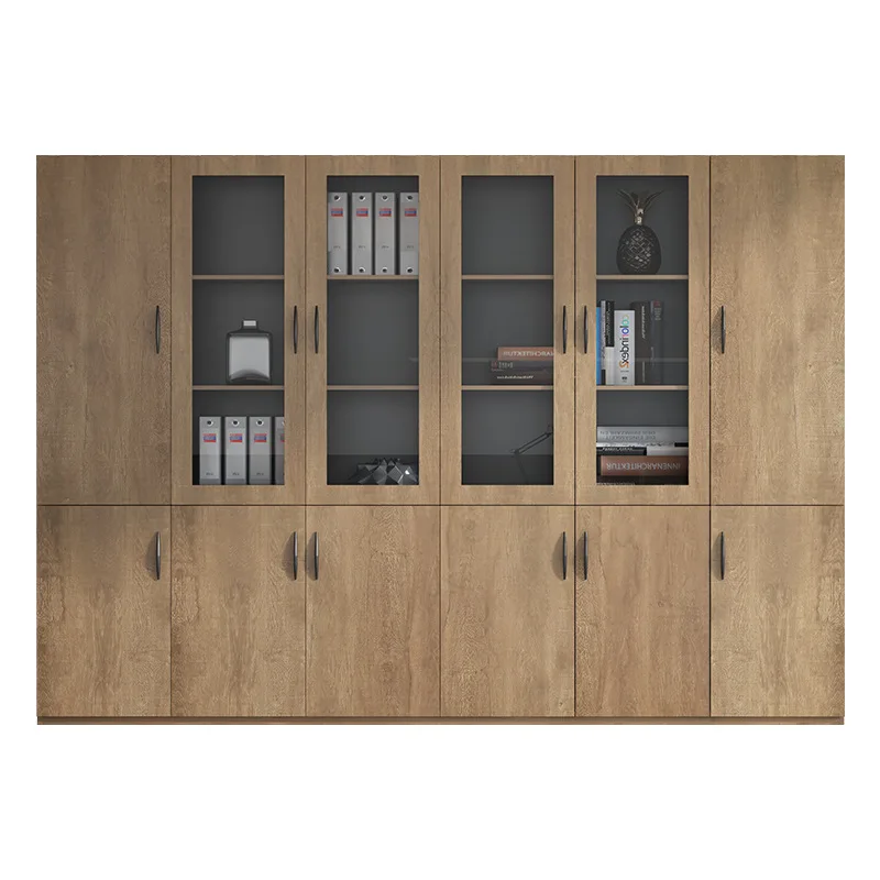 High-end file cabinet office storage floor cabinet simple modern boss table matching bookcase