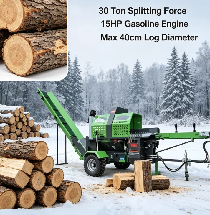 Customized Hydraulic Firewood Processor 20 Ton Heavy Multi-Function Wood Splitter Wood Processor