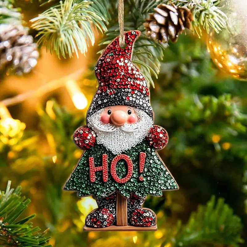 2D Acrylic Cartoon Santa Claus snowman Christmas Tree Pendant Christmas Cute Hanging Oranment Navidad New Year 2025 Gift Home