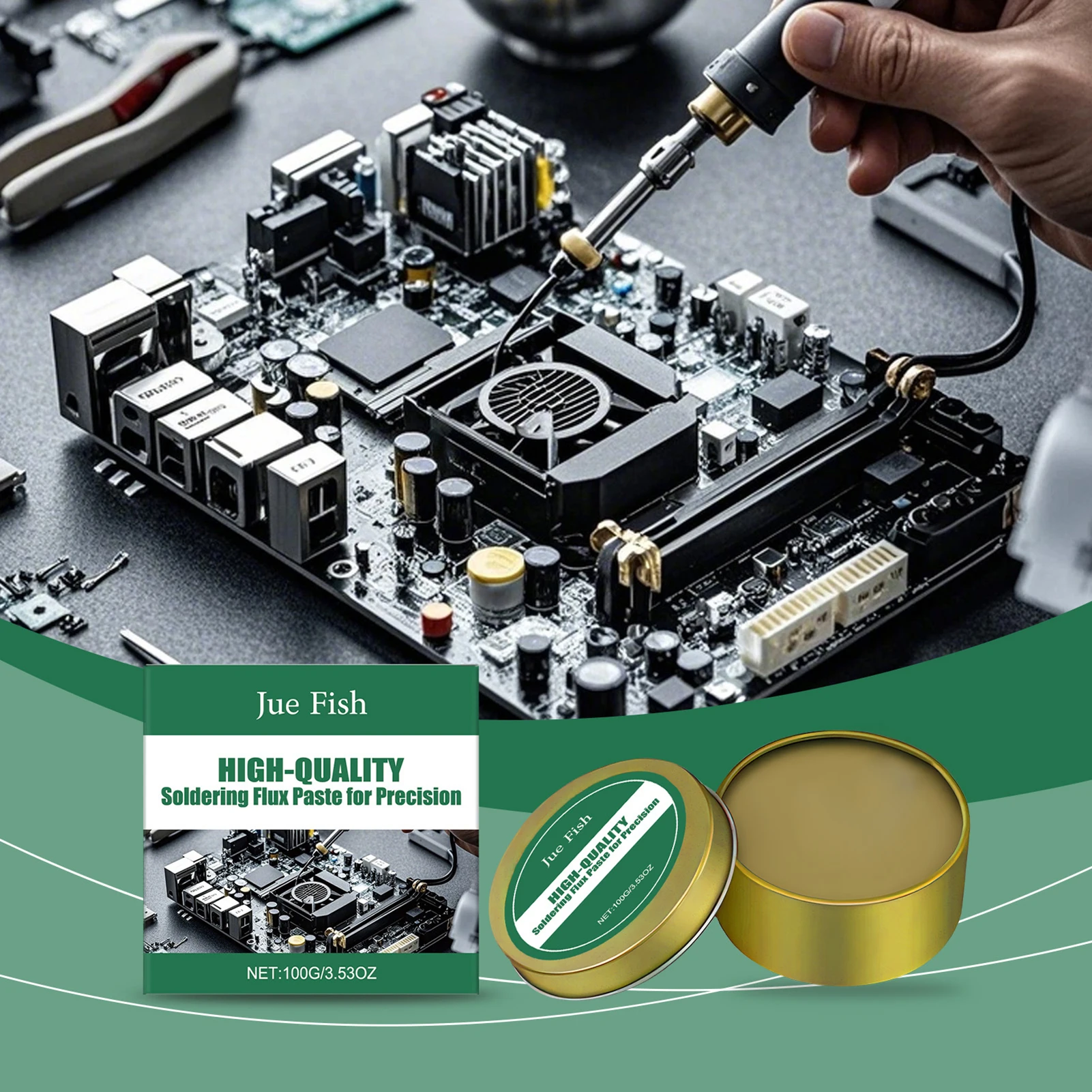Diy Electronics Flux - Flusso-pasta per saldatura da 100 g,