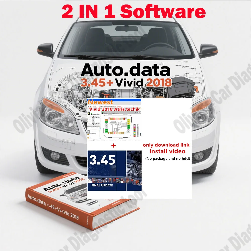 

Autodata 3.45 obd2 scanner Software + Vivid 2018 Workshop DATA Car accessories Multi languages Atris-Technik Europe car models
