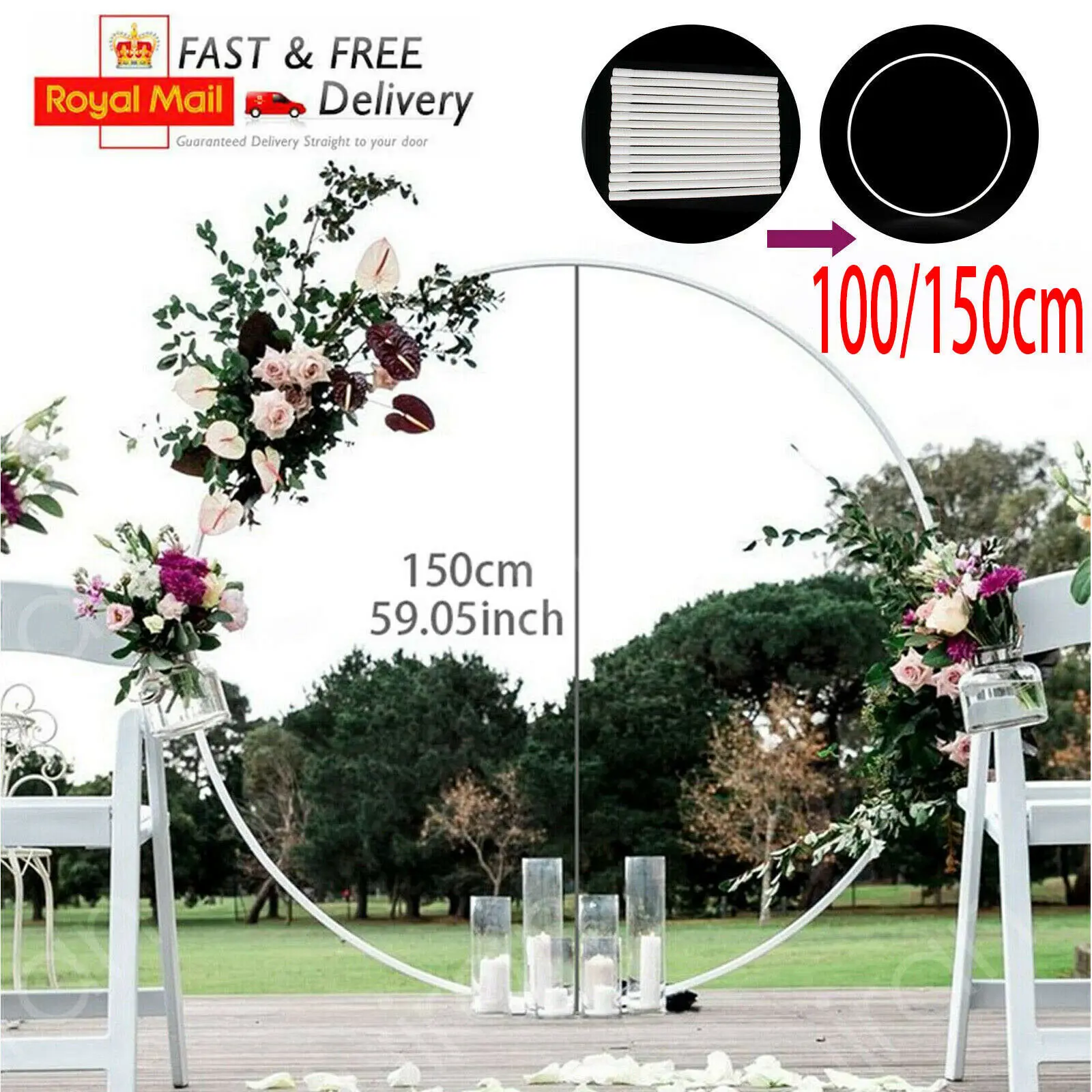 

1Pc Diameter 60CM 80CM 100CM Round Balloon Arch Kit Holder Bow of Balloon Wedding Birthday Party Decor Baby Shower Background