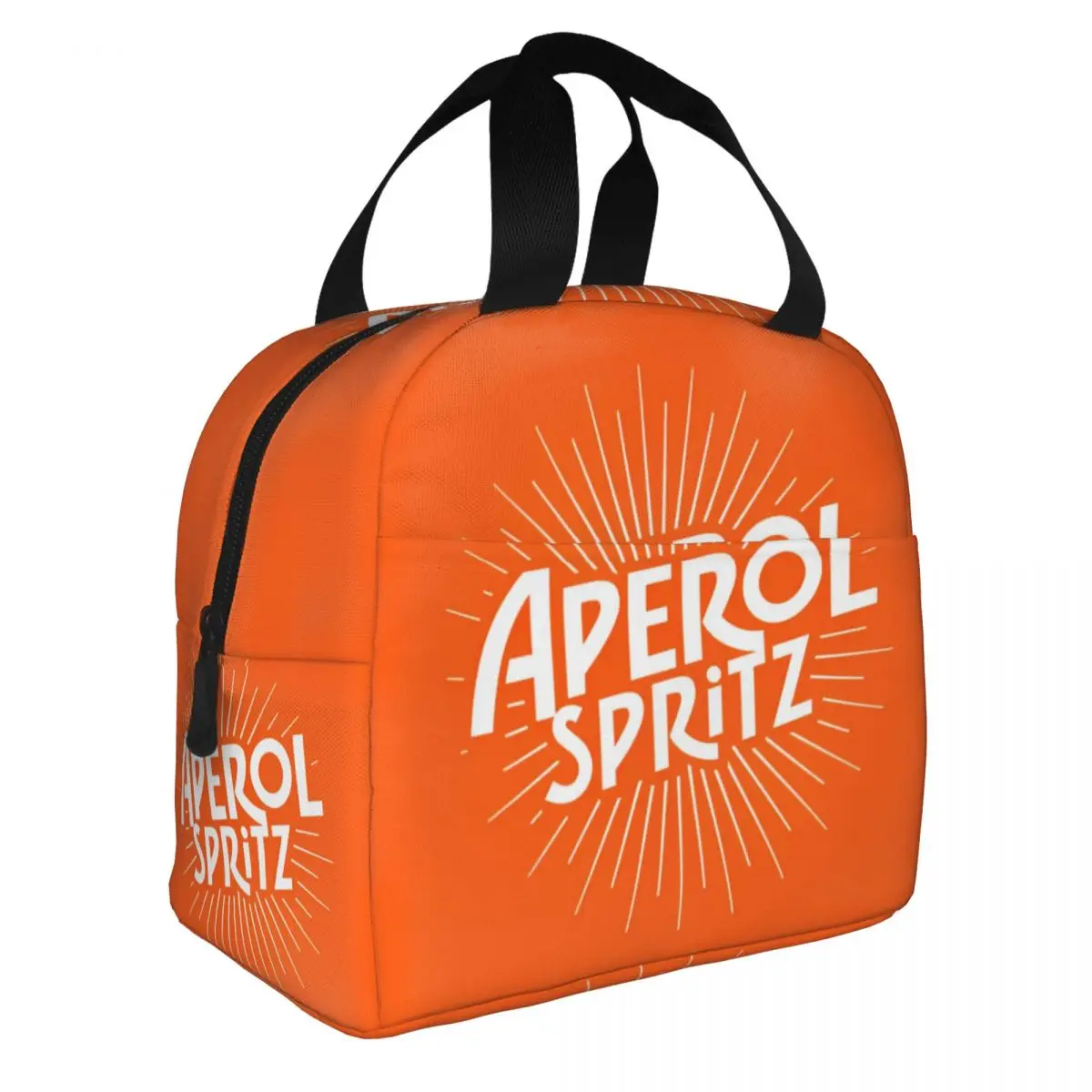 Cocktail Alcohol Drink Bar Insulated Lunch Bag Cooler Bag Reusable Aperols Spritz Portable Tote Lunch Box Bento Pouch Picnic