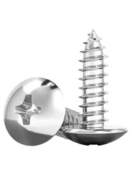 TA 304 Stainless Steel Phillips Truss Head Cross Recessed Mushroom Self Tapping Screws Wood M3-M6