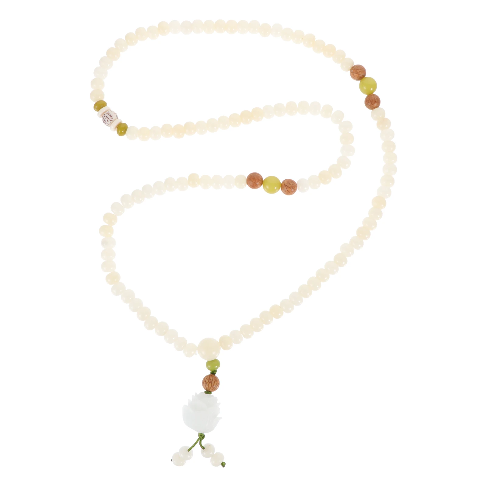 

Bodhi Seeds Bracelet White Jade Beads Fashion Women Accessories Safe Comfortable Wear Charm Gift Christmas Valentine