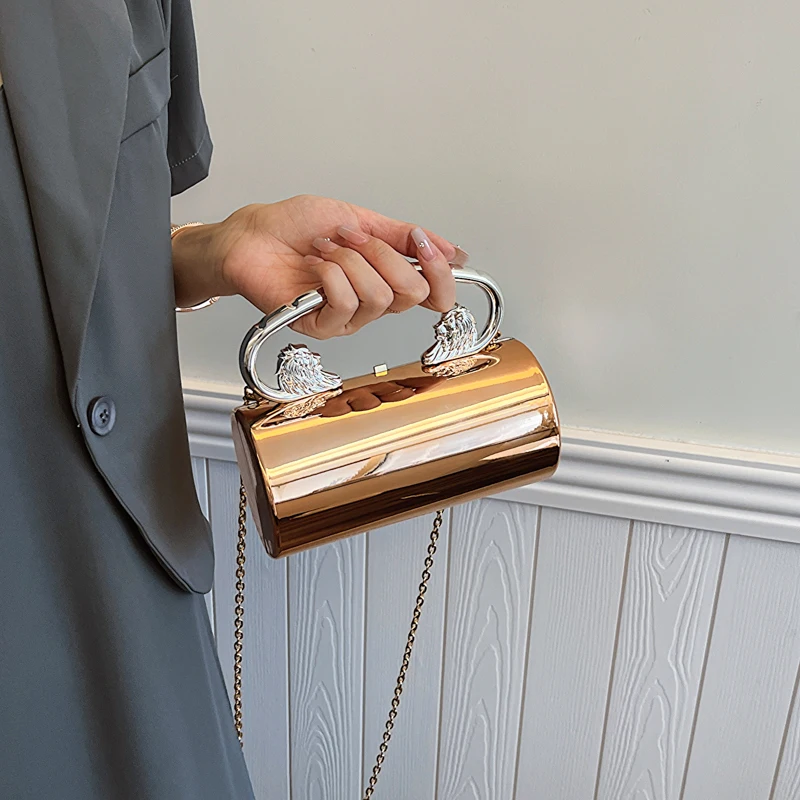 

Акриловая мини-вечерняя сумка с цепочкой, женская сумка на плечо, однотонная сумка через плечо, сумка-хобо для свадьбы, выпускного вечера