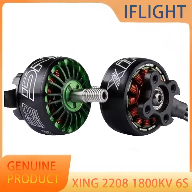 

IFlight XING 2208 1800KV Unibell Brushless Motor W/ 4mm Titanium Alloy Shaft Compatible 5inch propeller 2-6S for RC FPV Drone