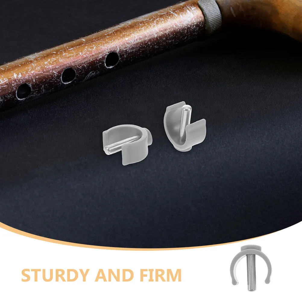 4 Stück C-förmige Riegelklemmen-Ersatz für Gehstöcke, Krücken, Stöcke, langlebiger Stahl, ABS, rutschfest, Senioren-Mobilitätshilfe