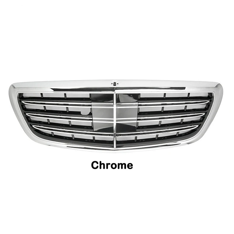 Front Radiator Grille Grills For Mercedes Benz S Class Klass W222 S350 S450 S500 S320 2014-2019 Year