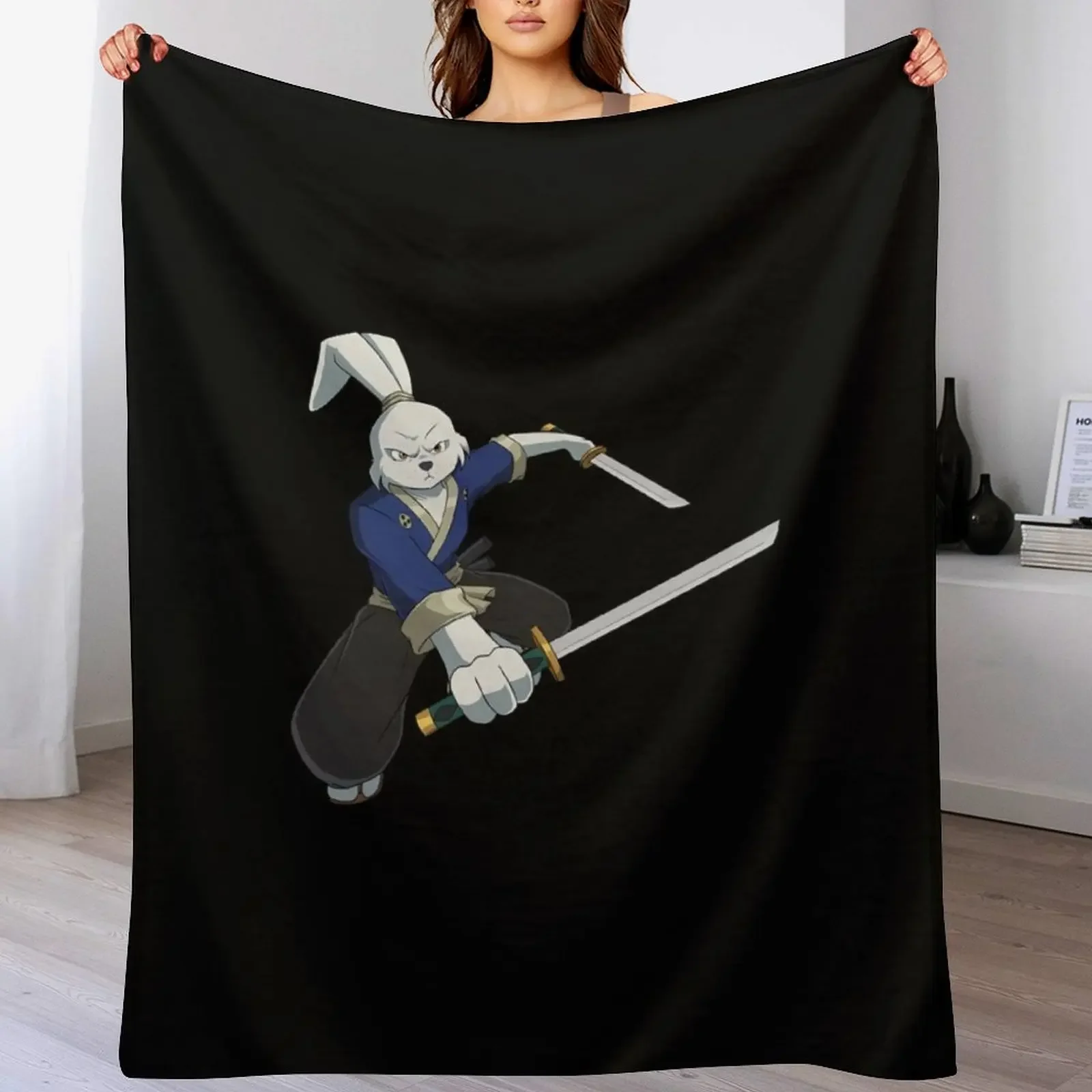 usagi yojimbo Throw Blanket Designers Hairys Plaid on the sofa For Sofa Thin Blankets