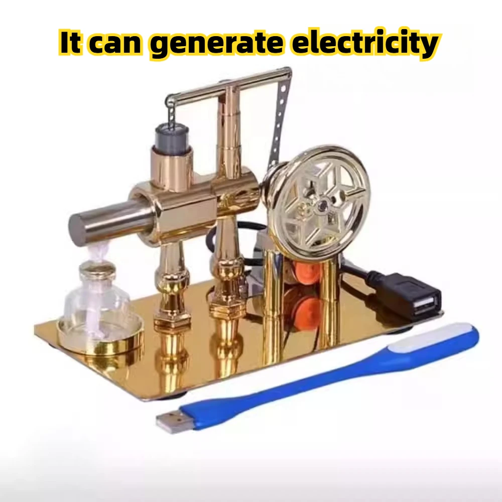 

Stirling Engine Model CNC Precision Machining Aluminum Alloy Material Science and Physics Teaching Aid Engine Toy