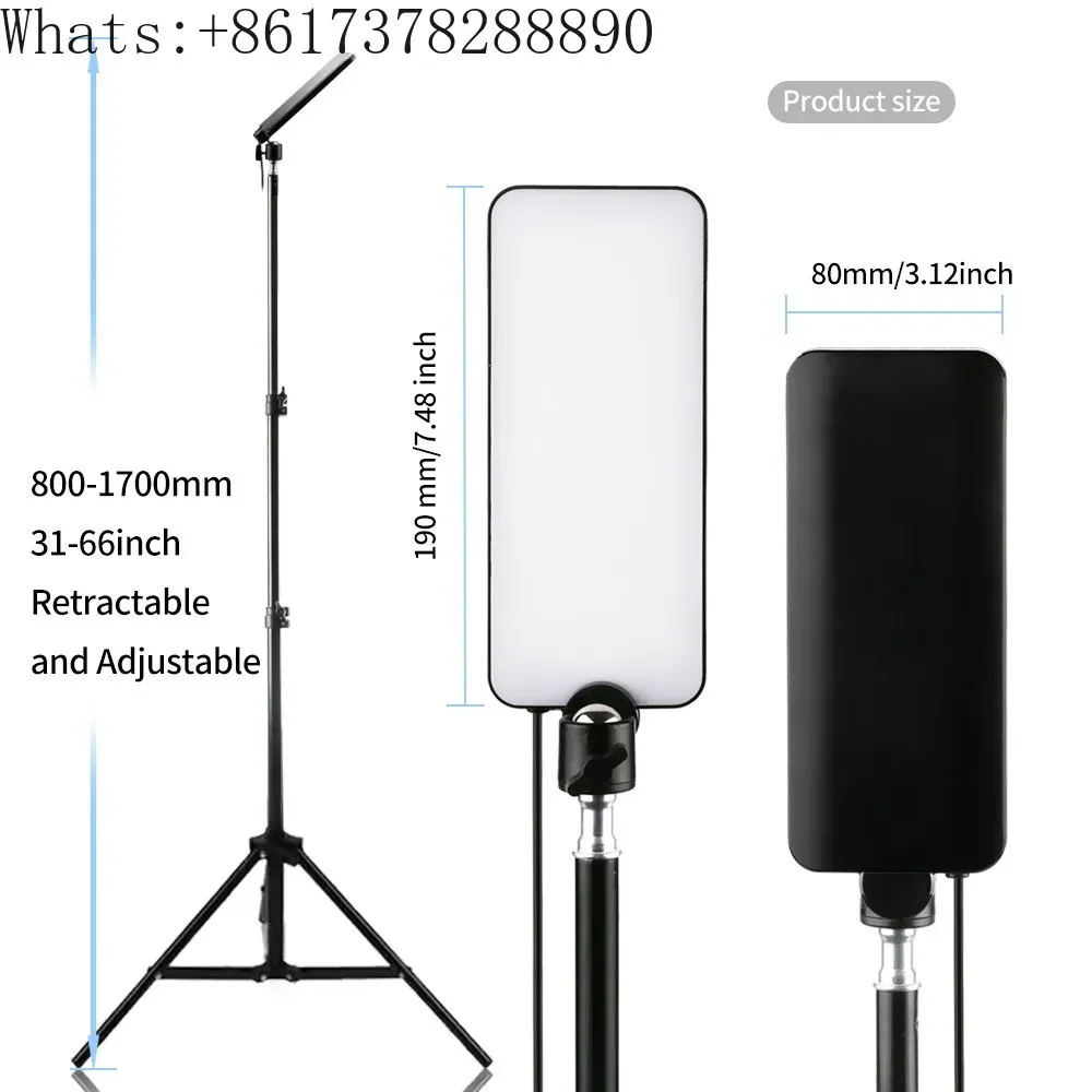 USB tent lamp metal bracket camping lamp outdoor 360-degree rotation 1.7 meters retractable