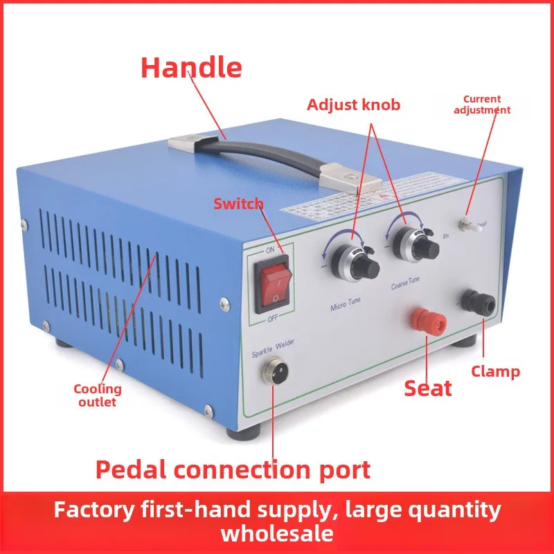 80A Pulse Spot Welding Hand Held Pulse Spot Welder Spot Welding Machine Gold And Silver Jewelry Processing