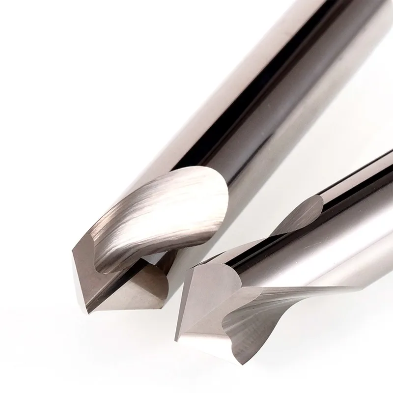 AZZKOR HRC58 2-Schneiden-Wolframstahl-Hartmetall-Fräser für Aluminiumlegierungen, CNC-Mechanische Bearbeitung, Abschrägungswerkzeuge – Detail 5