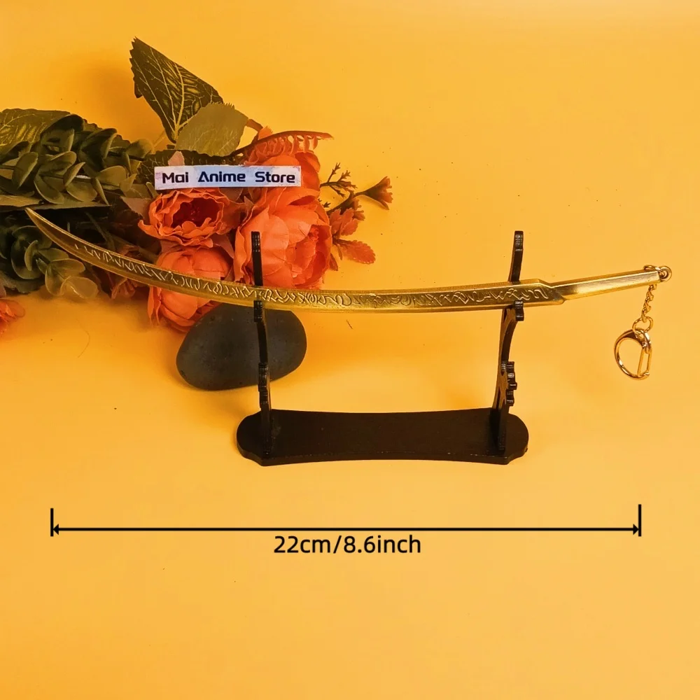 Épée Elden Katana Malenia damas, 8.6 pouces, lame de dessin animé en métal, taille du couteau Ninja, Katana japonais, sabre de samouraï Original, jouet cadeau