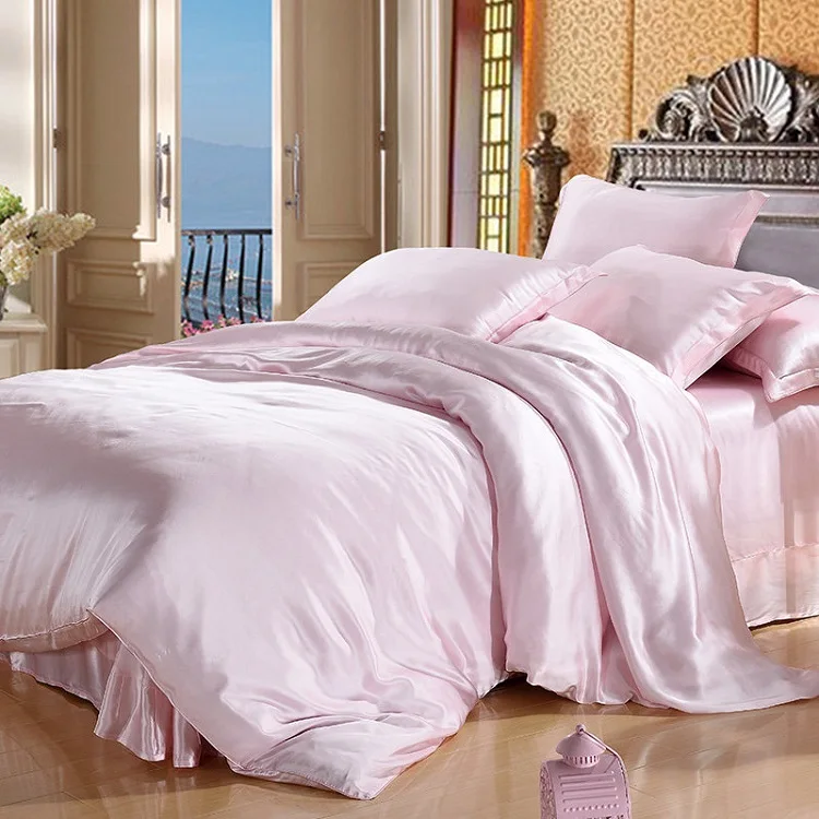 

Chinese suppliers 100% mulberry silk luxury bed sheet bedding set