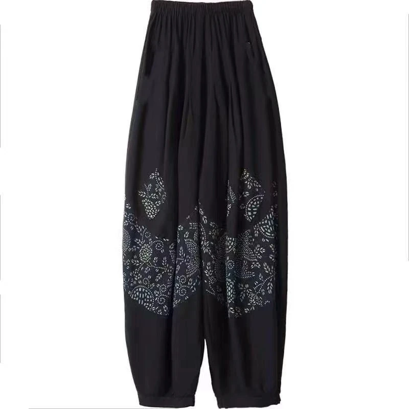 6XL 7XL 8XL Large Size Women Lantern Pants Spring Summer New Loose, High Waist Casual Ankle-Length Trousers Feminina Pantalons